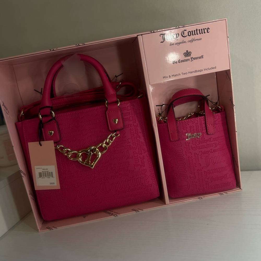 Juicy Couture Free Love Two Piece Handbag Set - Picture 2 of 5